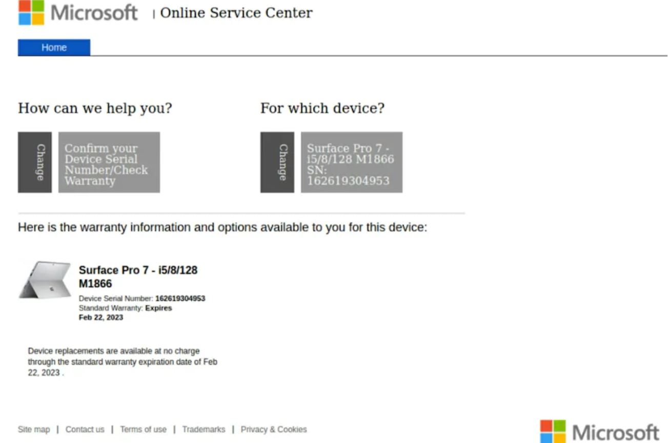 Microsoft Surface Pro 7