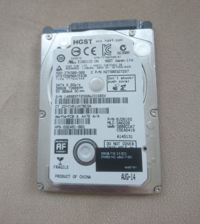 500 GB Laptop Harddisk 
