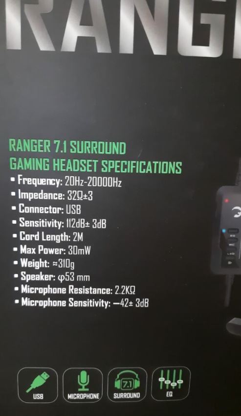 Oyuncu Kulaklığı Gamepower Ranger 7.1