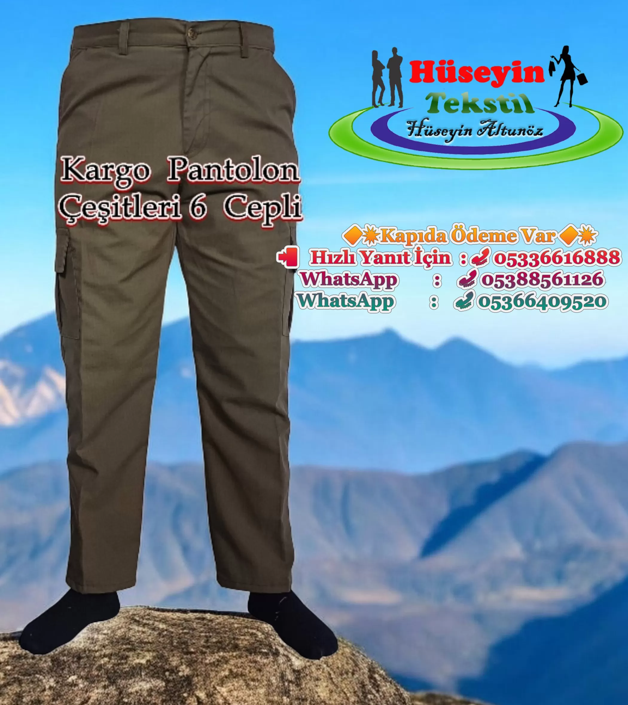 6 Cepli  Kargo Pantolon  Keten 1.Tanesi  750 ₺? ⛔️