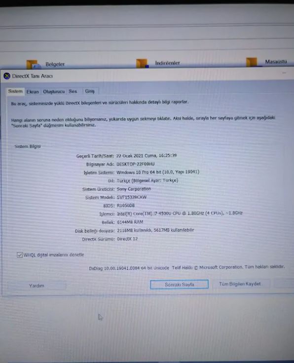 Sony Vaio SVF153A1YW GT 740M Laptop