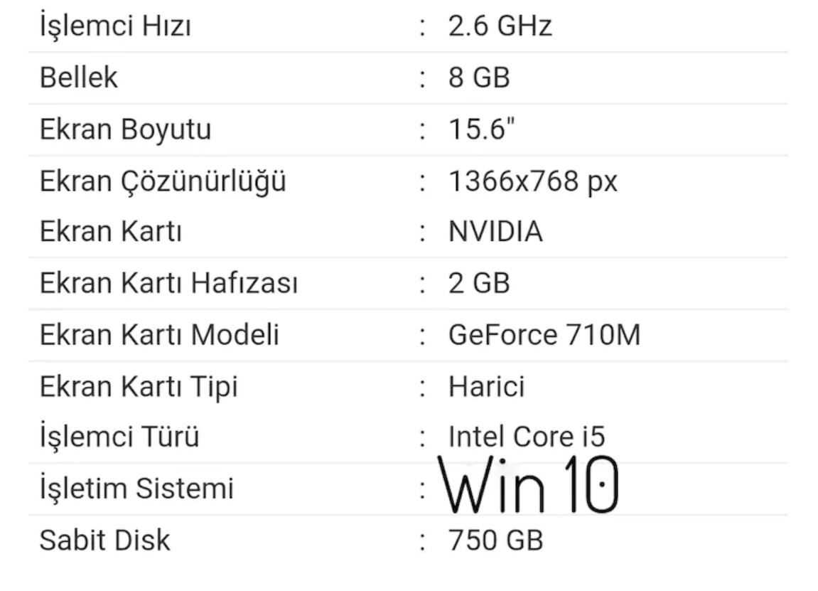 Samsung Laptop i5 3. Nesil