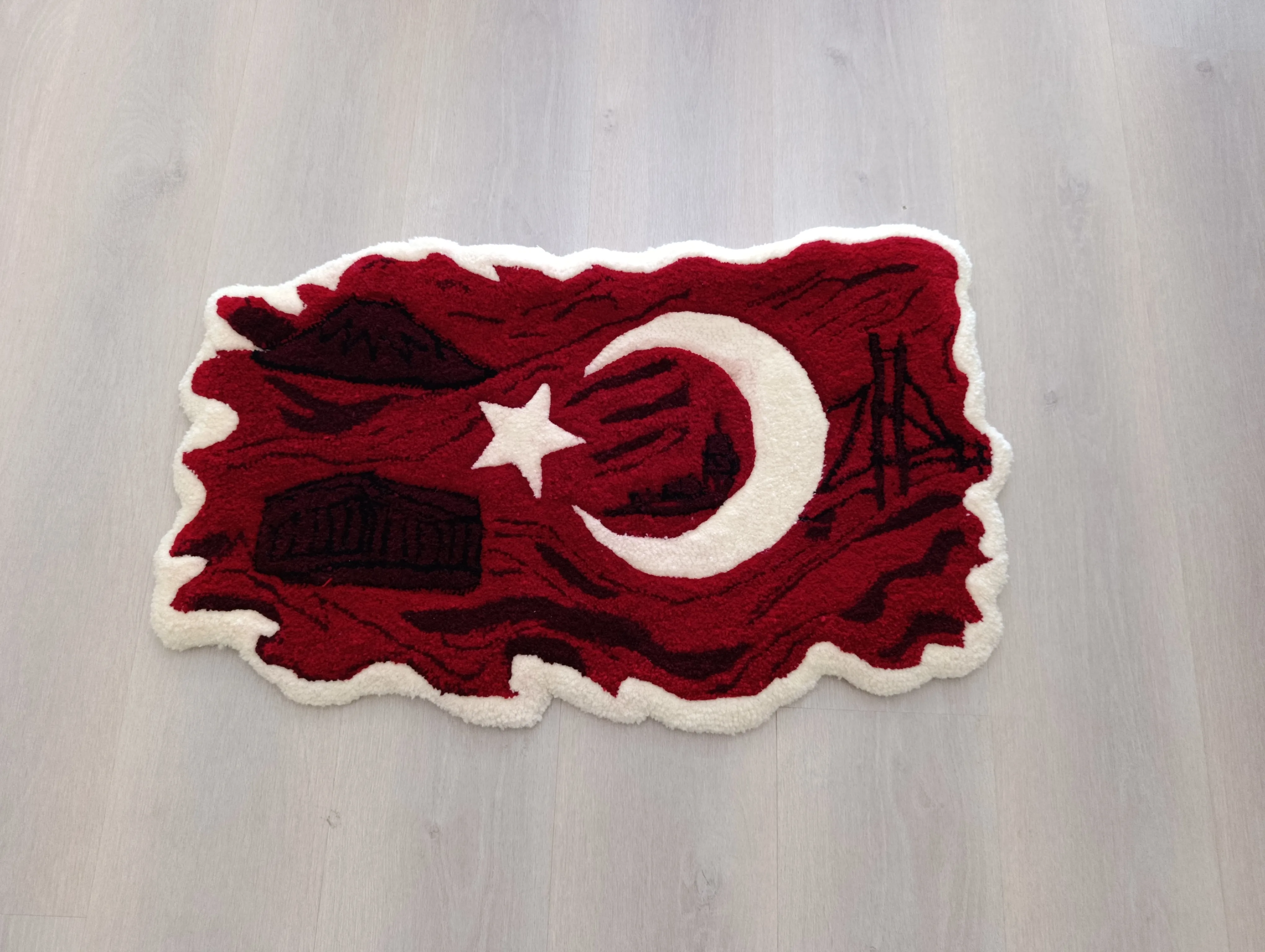 Yorum katılmış türk bayrağı 