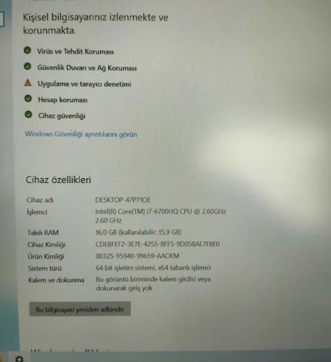 Dell Inspiron 7559 Gaming Notebook