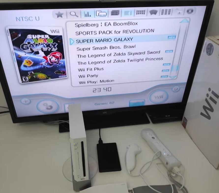 Nintendo Wii Oyun Konsolu 62 Oyun Set