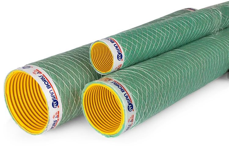 100 mm PVC Geotekstil Delikli Drenaj Borusu