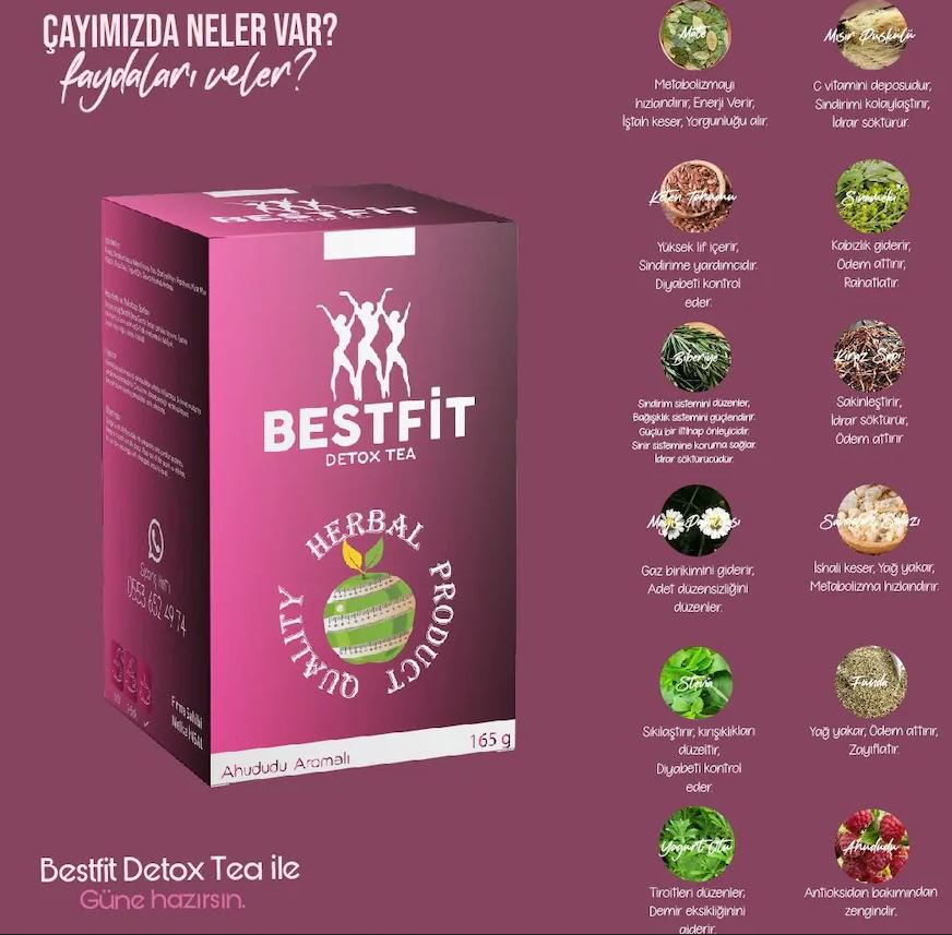 Bestfit Detoks Tea Zayıflama çayı