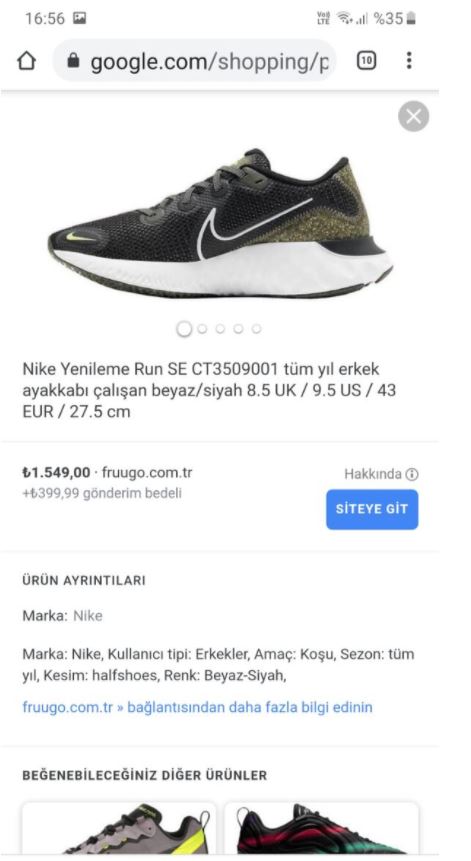 Orijinal Nike Ayakkabı 41-45 Numara