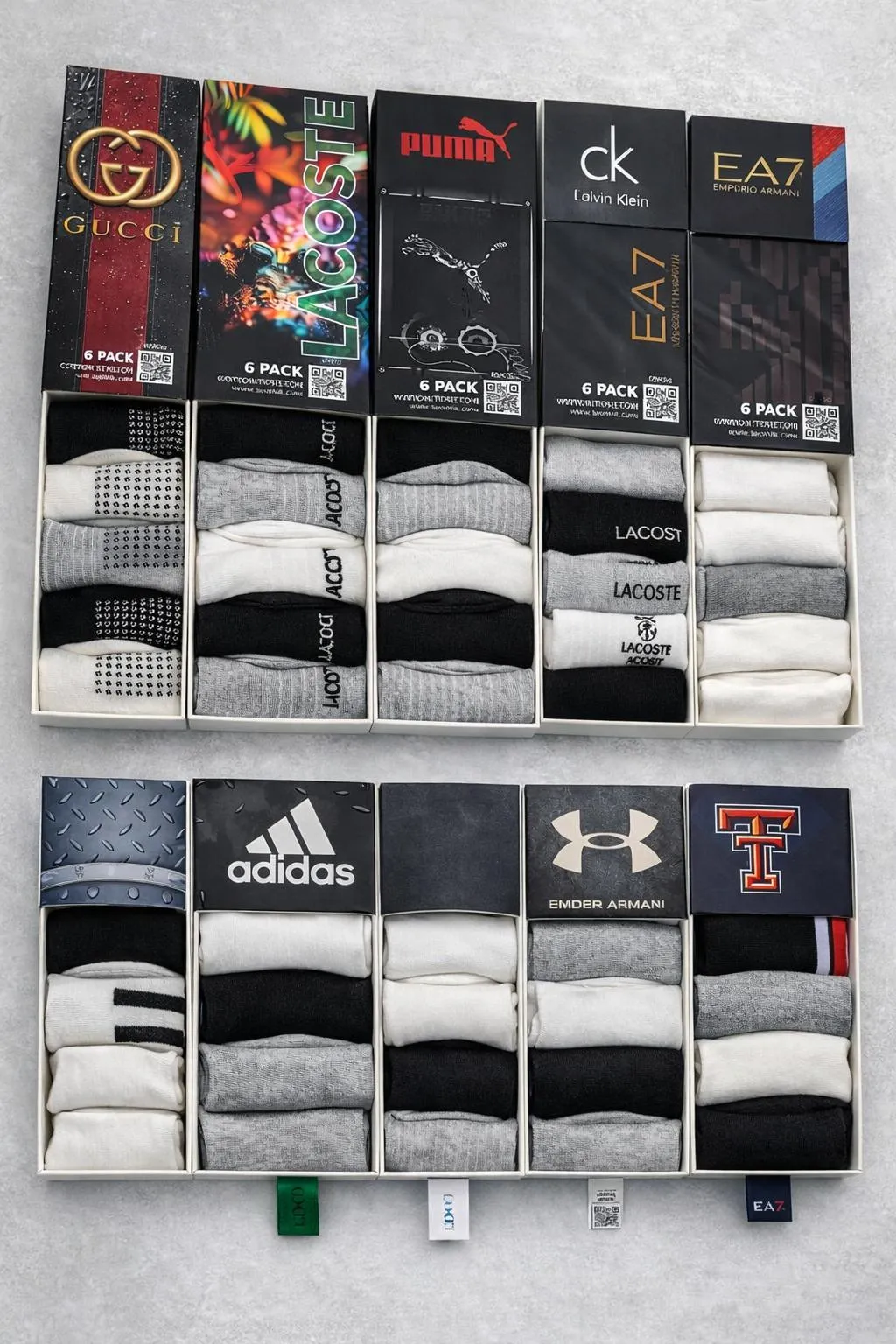 Dikişsiz Doff Yıkamalı Bamboo 12 ve 6 lı çoraplar