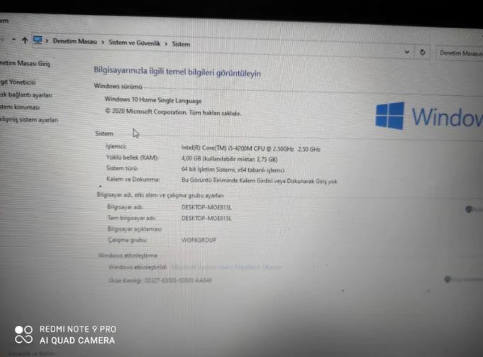 Casper nirvana Laptop Bilgisayar