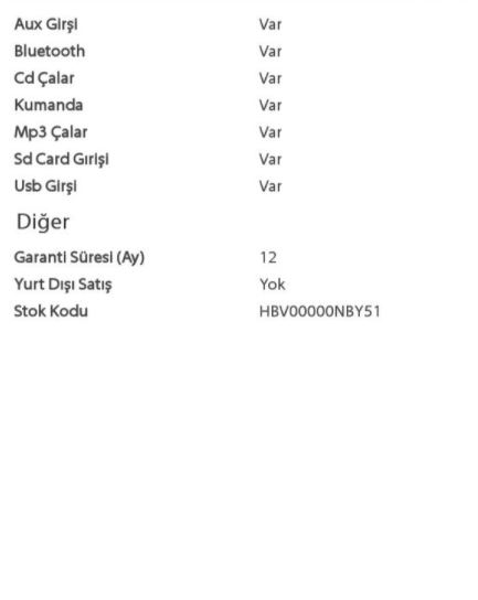 Dextel MP5 Araba Radyo Teyp