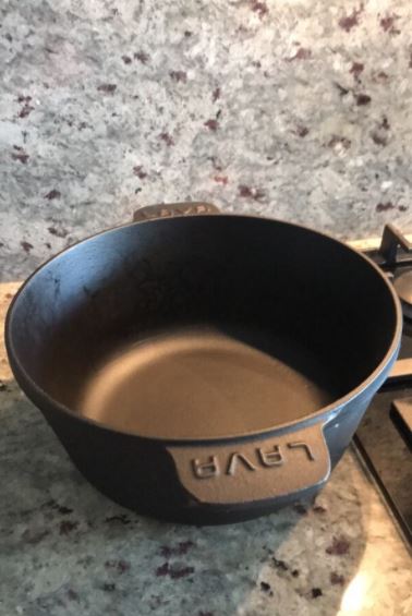 Lava Döküm Tencere Siyah Renk