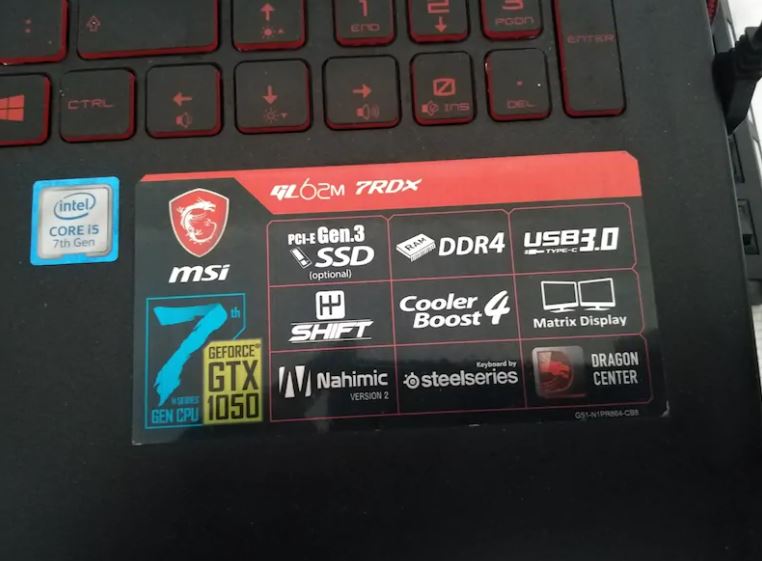 MSI GL62M 7RDX Laptop Dizüstü Bilgisayar