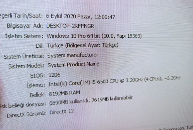 Oyuncu Bilgisayarı Ve Monitör
