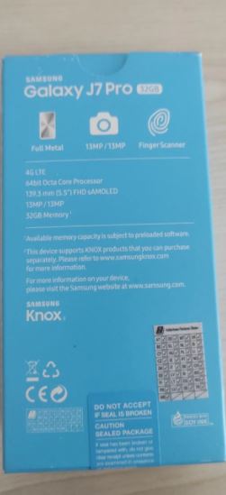Samsung Galaxy J7 Pro Android Cep Telefonu